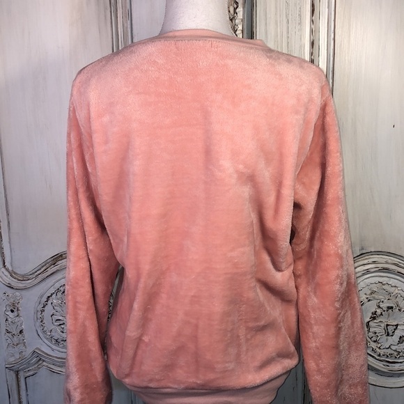 ‘Em & Alfie Lush Fabric Long Sleeve Crew Neck STAY COZY Pullover Top Size L - Picture 6 of 9